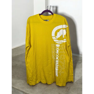 Men's Eckō Unltd Shirt, X-Large, yellow long sleeve graphic thermal crewneck